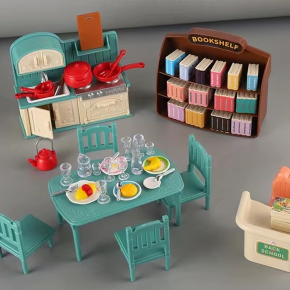 Kitchen Set For Little Dolls, Critters, Peppa Pig 🐷 - Picture 14 of 16